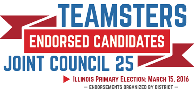 Teamsters Joint Council 25 Endorses Candidates for Illinois Primary