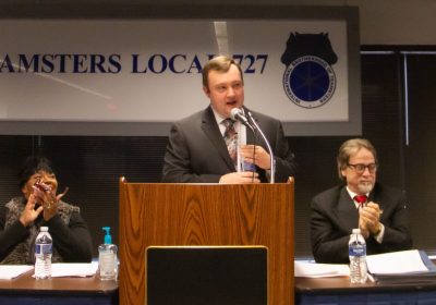 PHOTOS: At December Meeting, Local 727 Executive Board Sworn in for New Term, State of the Union Address Delivered by Secretary-Treasurer Coli