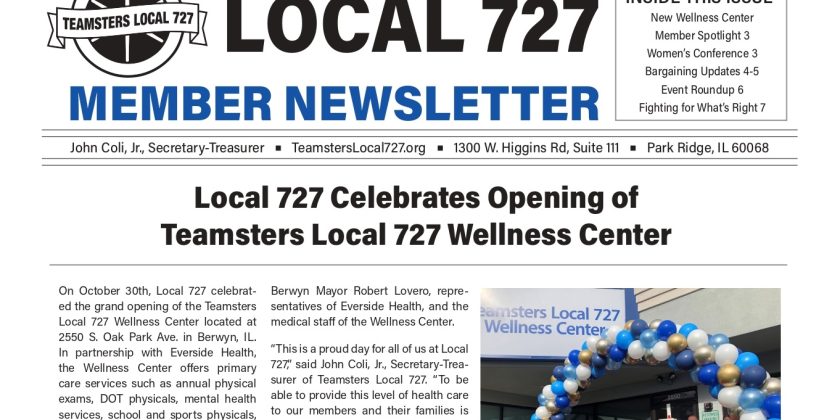 Read the Local 727 Fall 2022 Edition Member Newsletter Now!