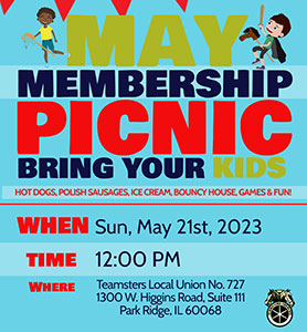 Picnic following May Membership Meeting