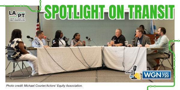 Teamsters Local 727 with the Labor Alliance  for Public Transportation fights to save  Public Transit in Illinois